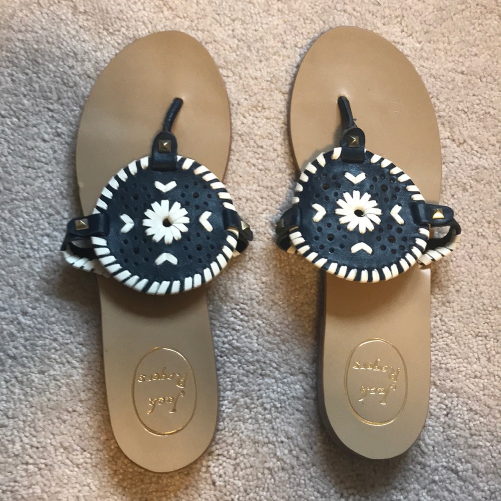 Navy/white Jack Rogers Sandals Size 9